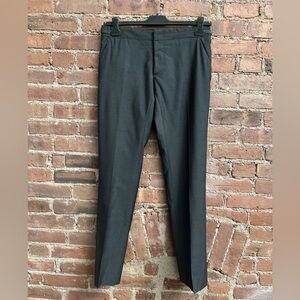 Alexander McQueen Men’s Pants Gray Wool Mohair Side Belt Low Rise Size 46IT 31US